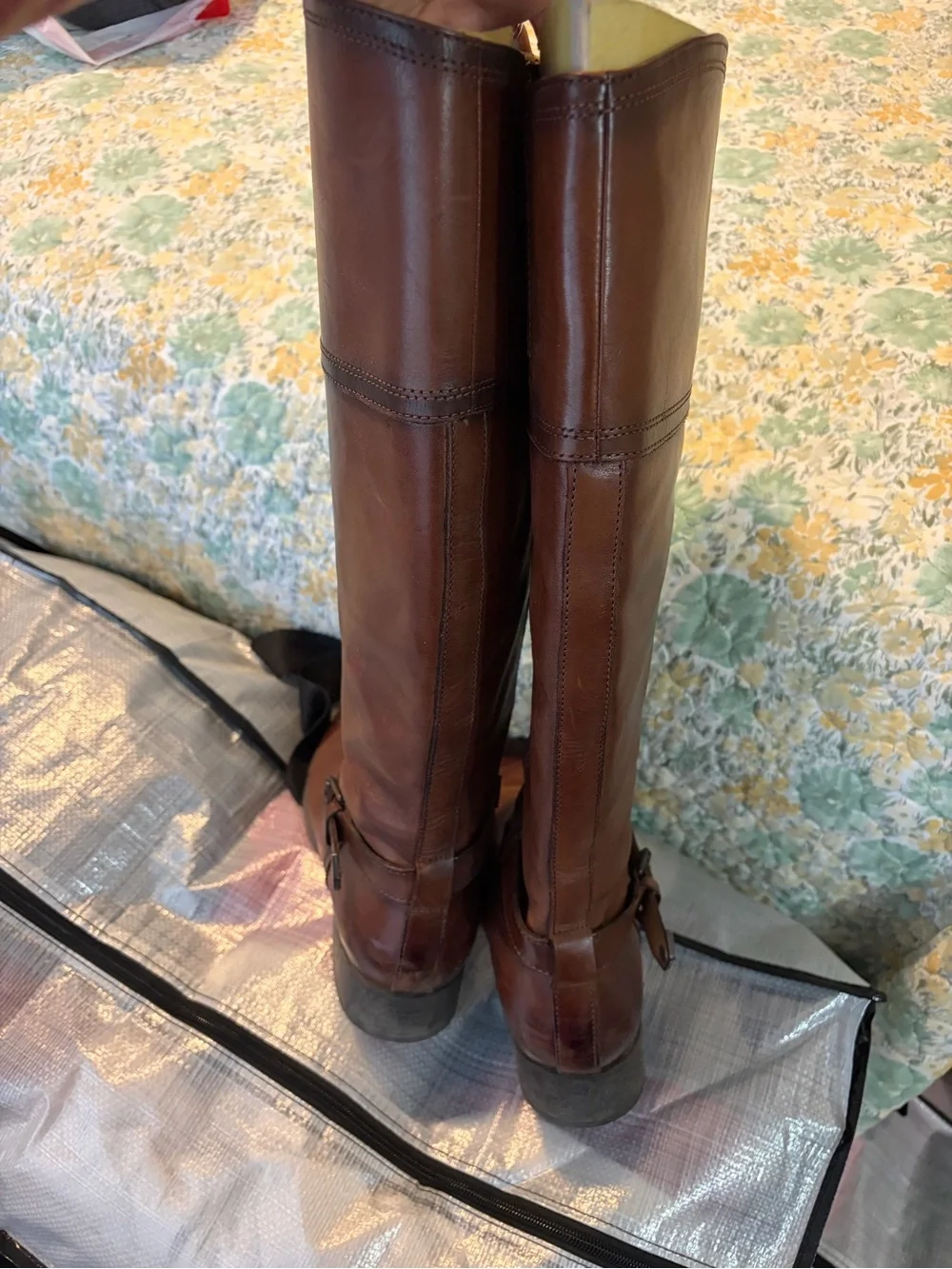 Bussola Senora Classic Brown Leather Knee-High Riding Boots